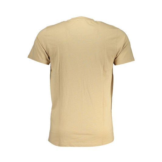 Beige Cotton Men's T-Shirt