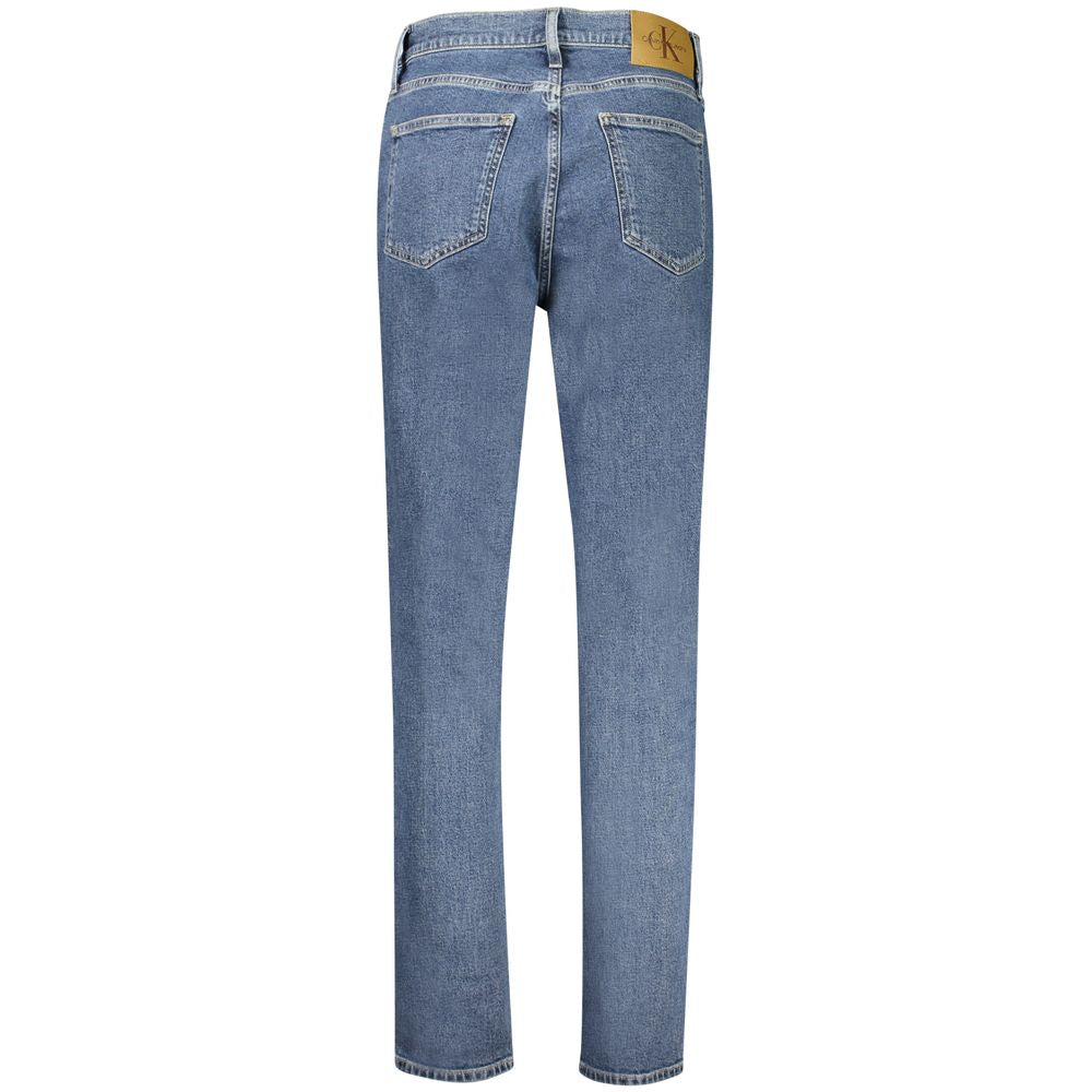 Blue Cotton Mom Jeans