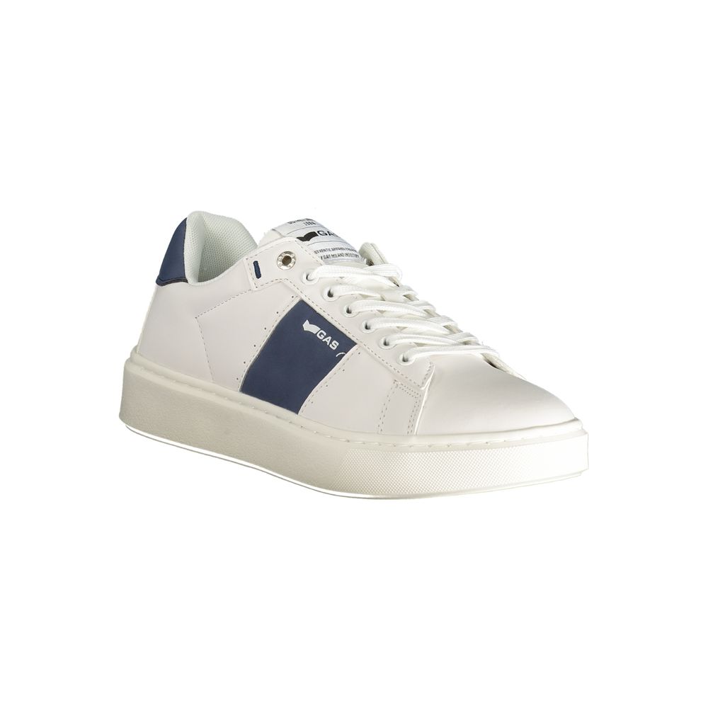 White Polyester Men Sneaker
