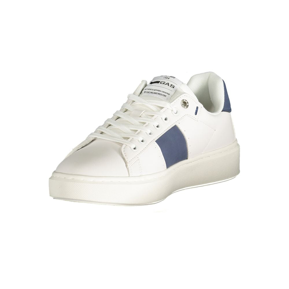 White Polyester Men Sneaker