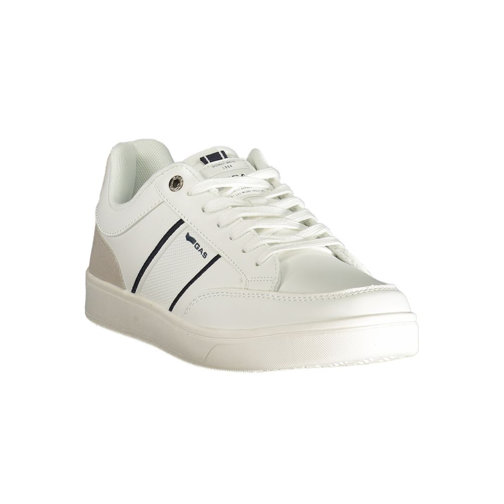White Polyester Men Sneaker