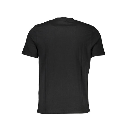Black Cotton Men T-Shirt