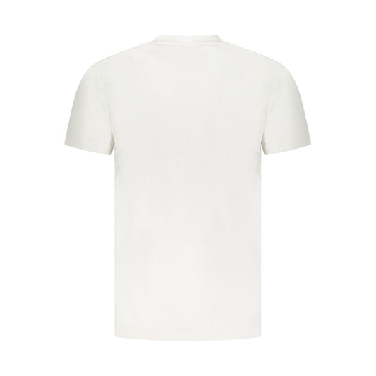 White Cotton Men T-Shirt