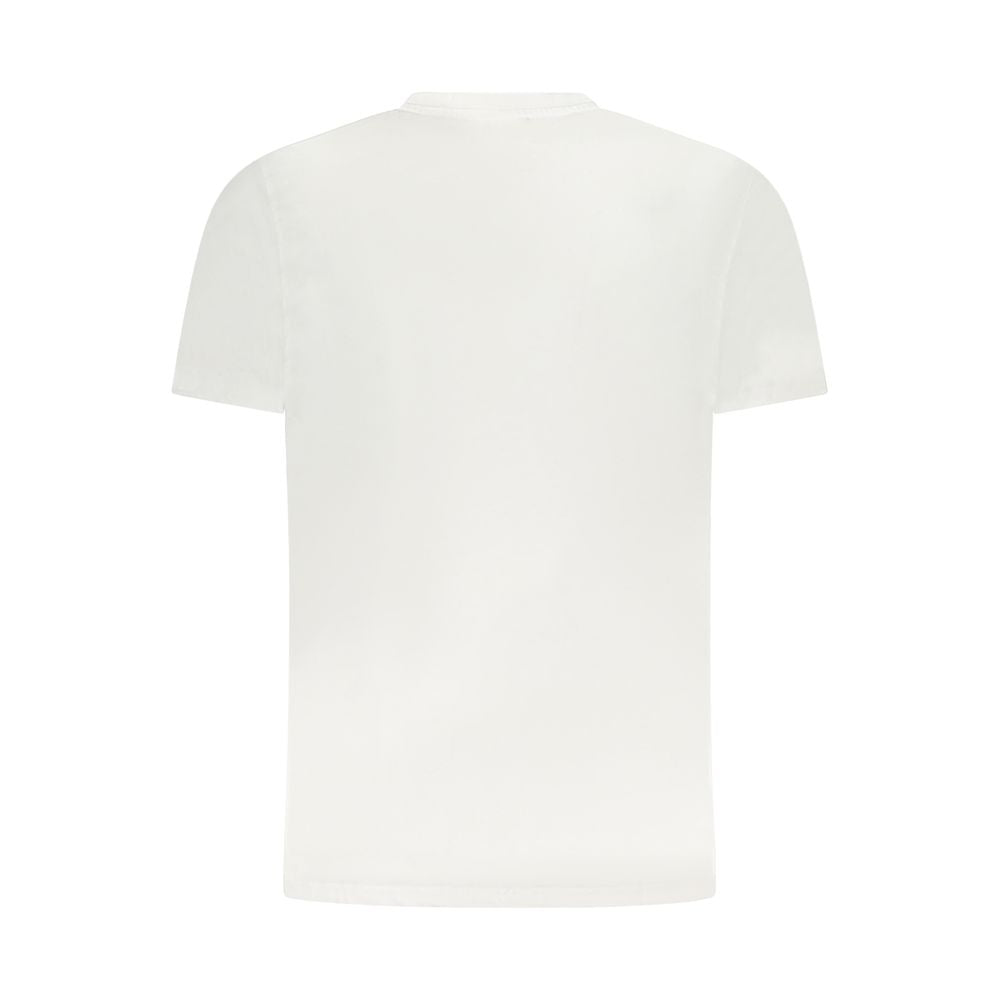 White Cotton Men T-Shirt
