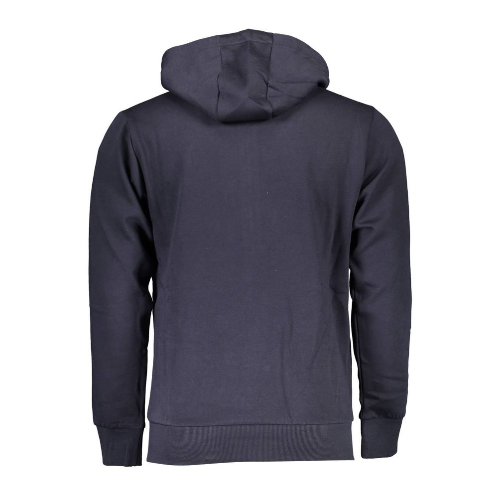 Blue Cotton Men Sweater