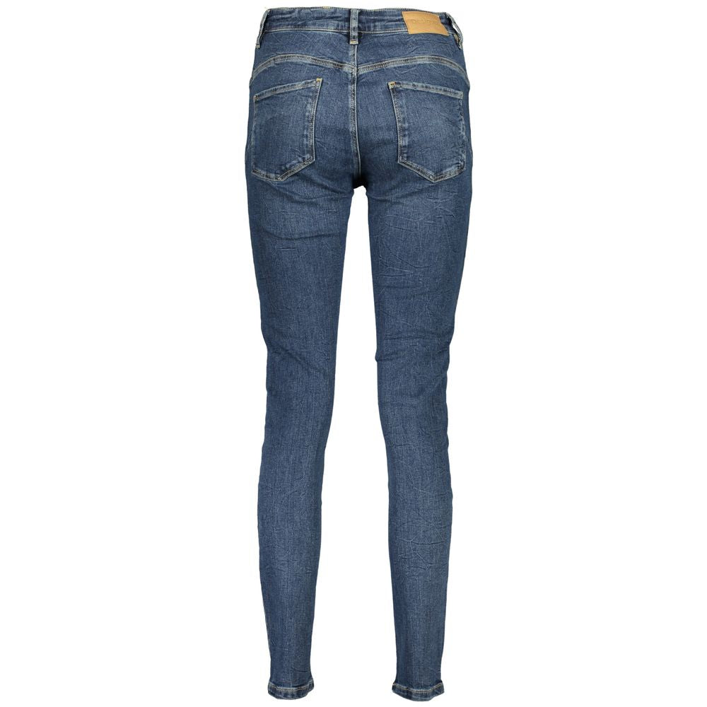 Blue Cotton Slim Fit Jeans