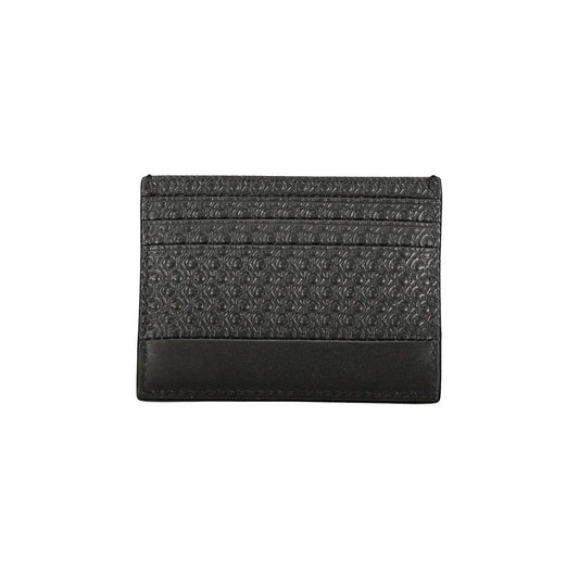 Black Polyurethane Men Wallet