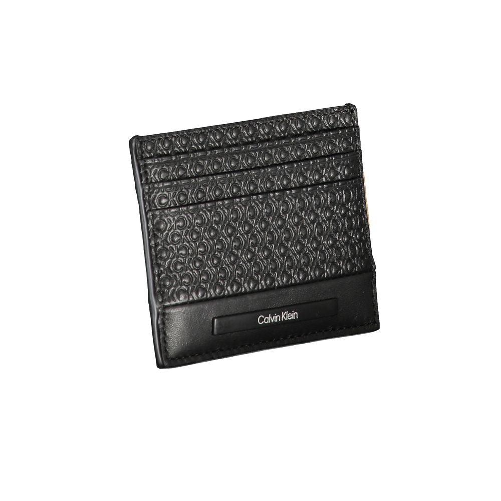 Black Polyurethane Men Wallet