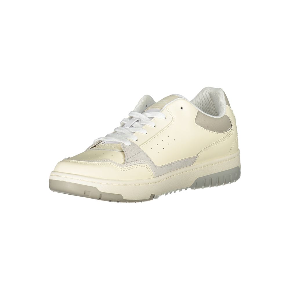 Beige Polyester Athletic Sneakers