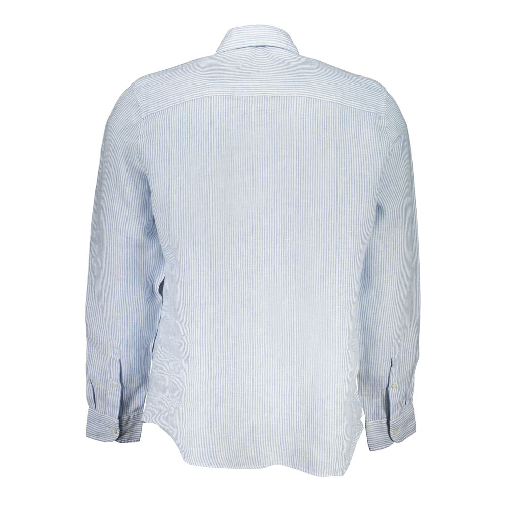Blue Linen Dress Shirt