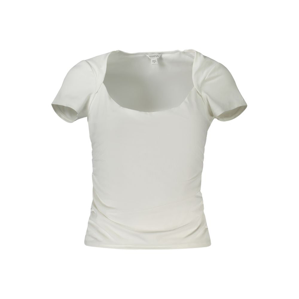 White Spandex Women T-Shirt