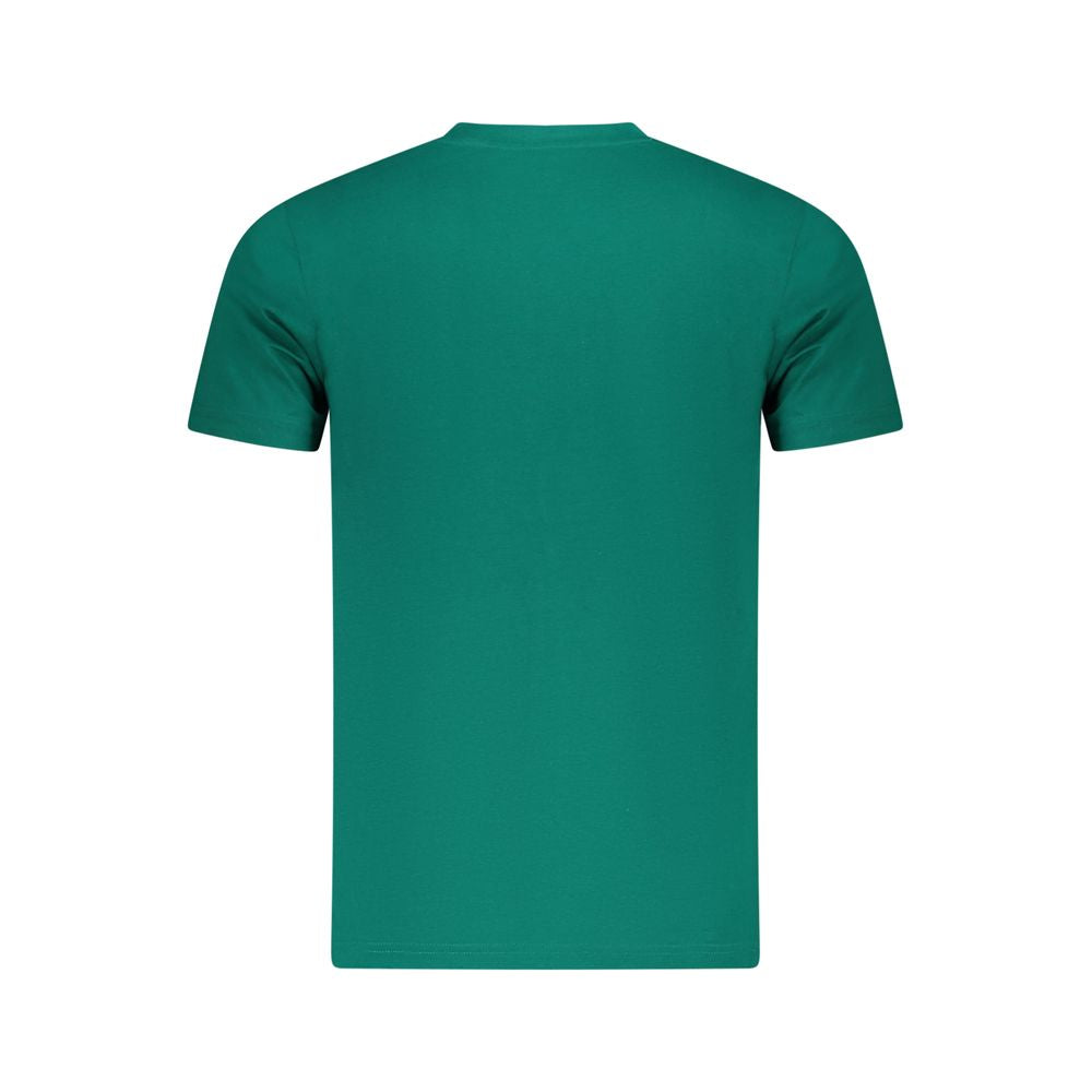 Green Cotton Men T-Shirt