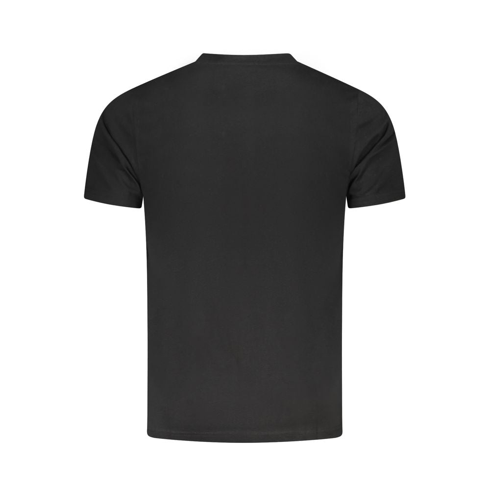 Black Cotton Men T-Shirt