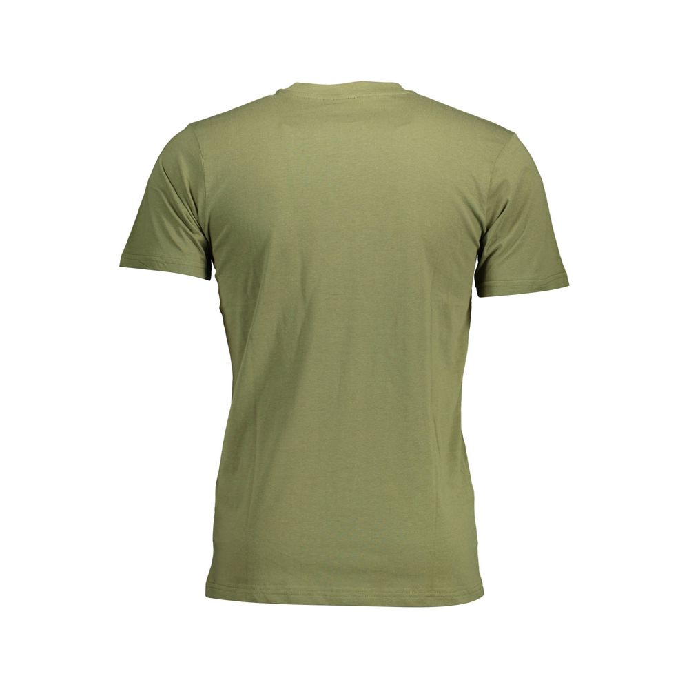 Green Cotton Men T-Shirt