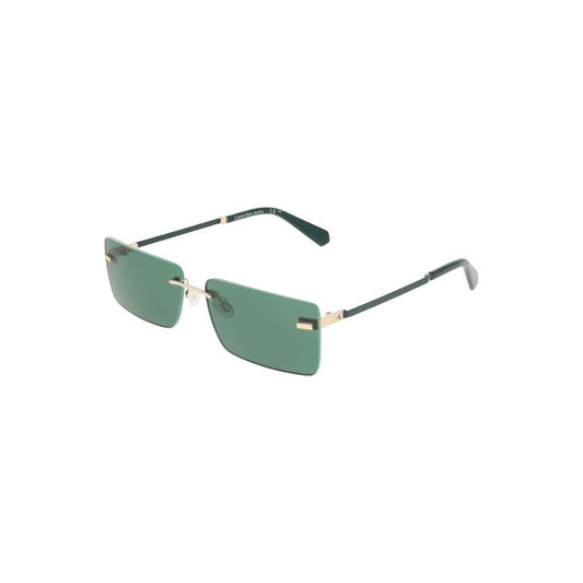 Green Metal Women Sunglass