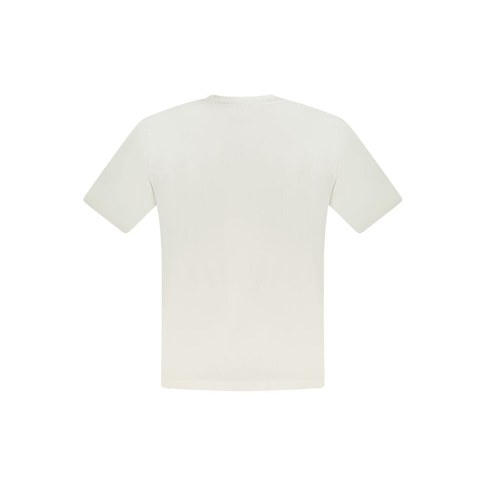 White Cotton Mens T-Shirt