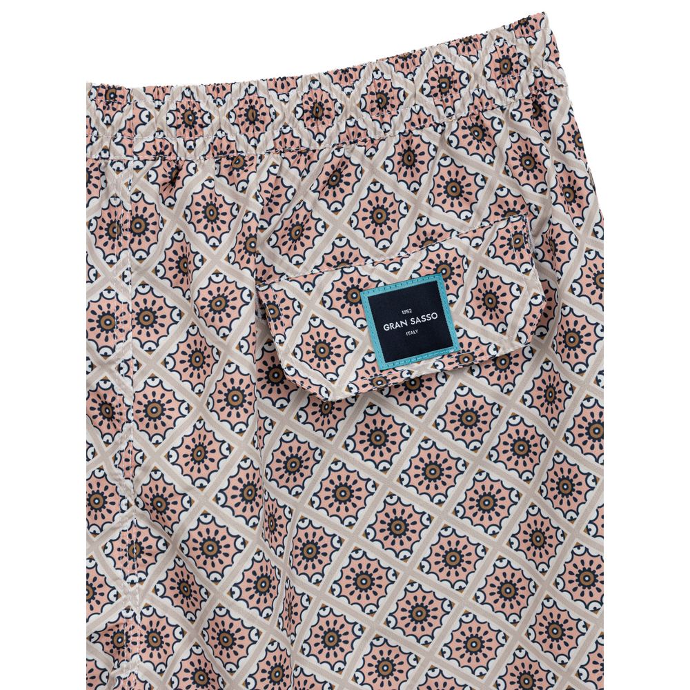 Pink Polyester Swim Short
