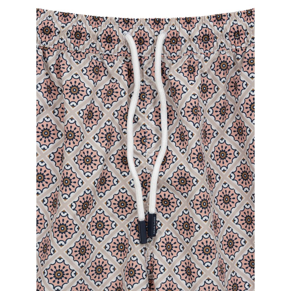 Pink Polyester Swim Short