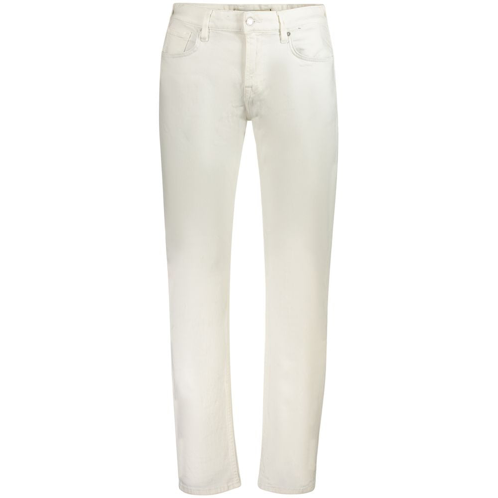 White Cotton Mens Jeans