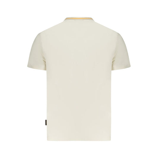 White Cotton Men T-Shirt