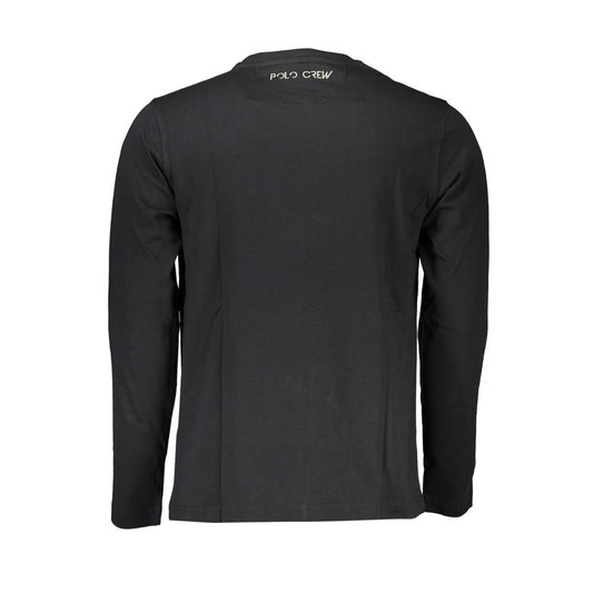 Black Cotton Men's T-Shirt