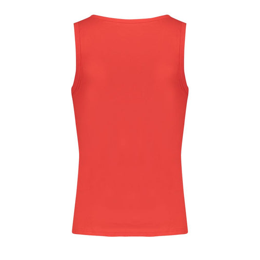 Red Cotton Men Tank Top