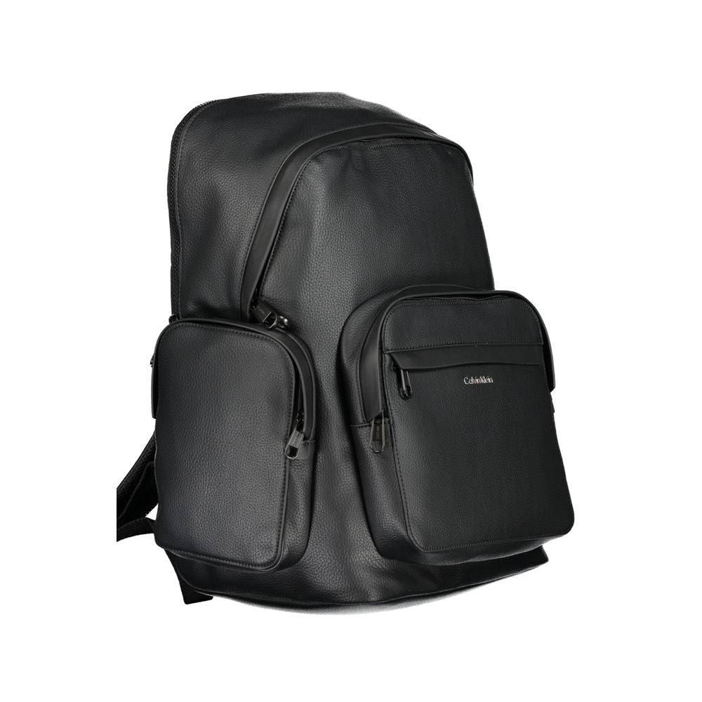 Nero Poliestere Men Backpack