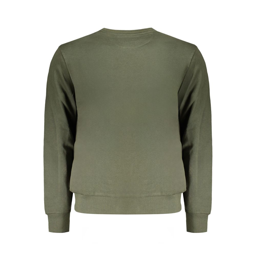 Green Cotton Men Sweater