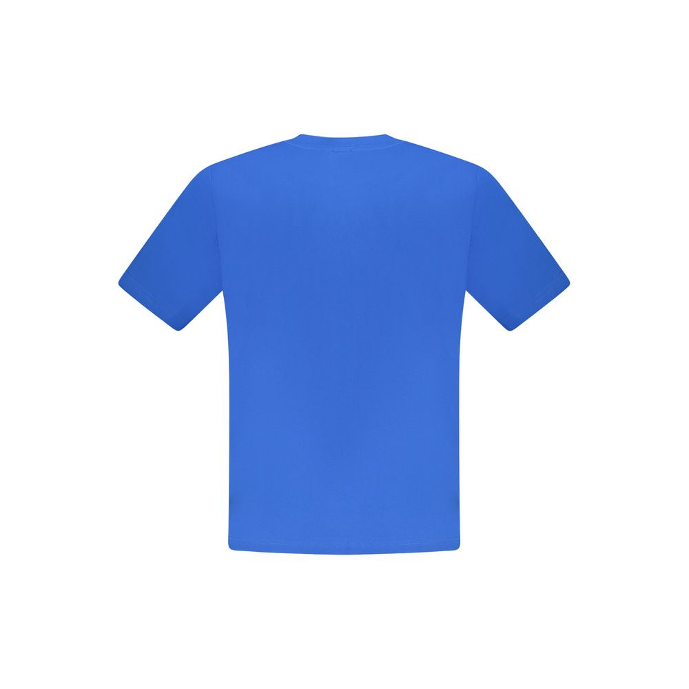 Blue Cotton Men's T-Shirt
