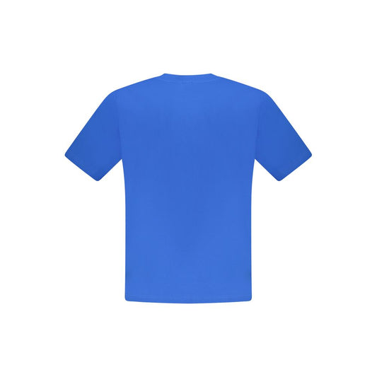 Blue Cotton Men's T-Shirt