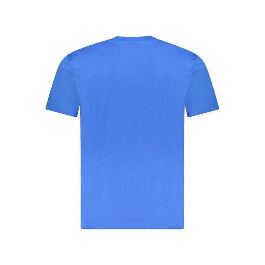 Blue Cotton Men's T-Shirt