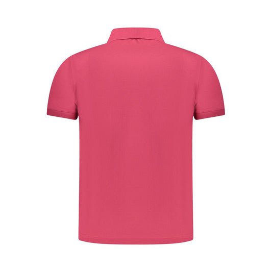 Pink Cotton Polo Shirt