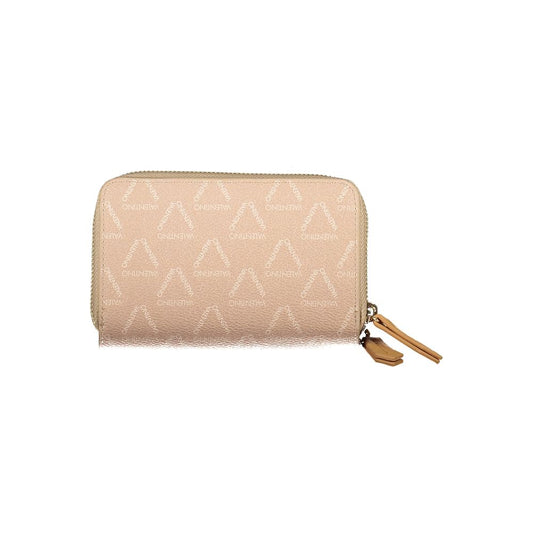 Beige Polyethylene Women Wallet