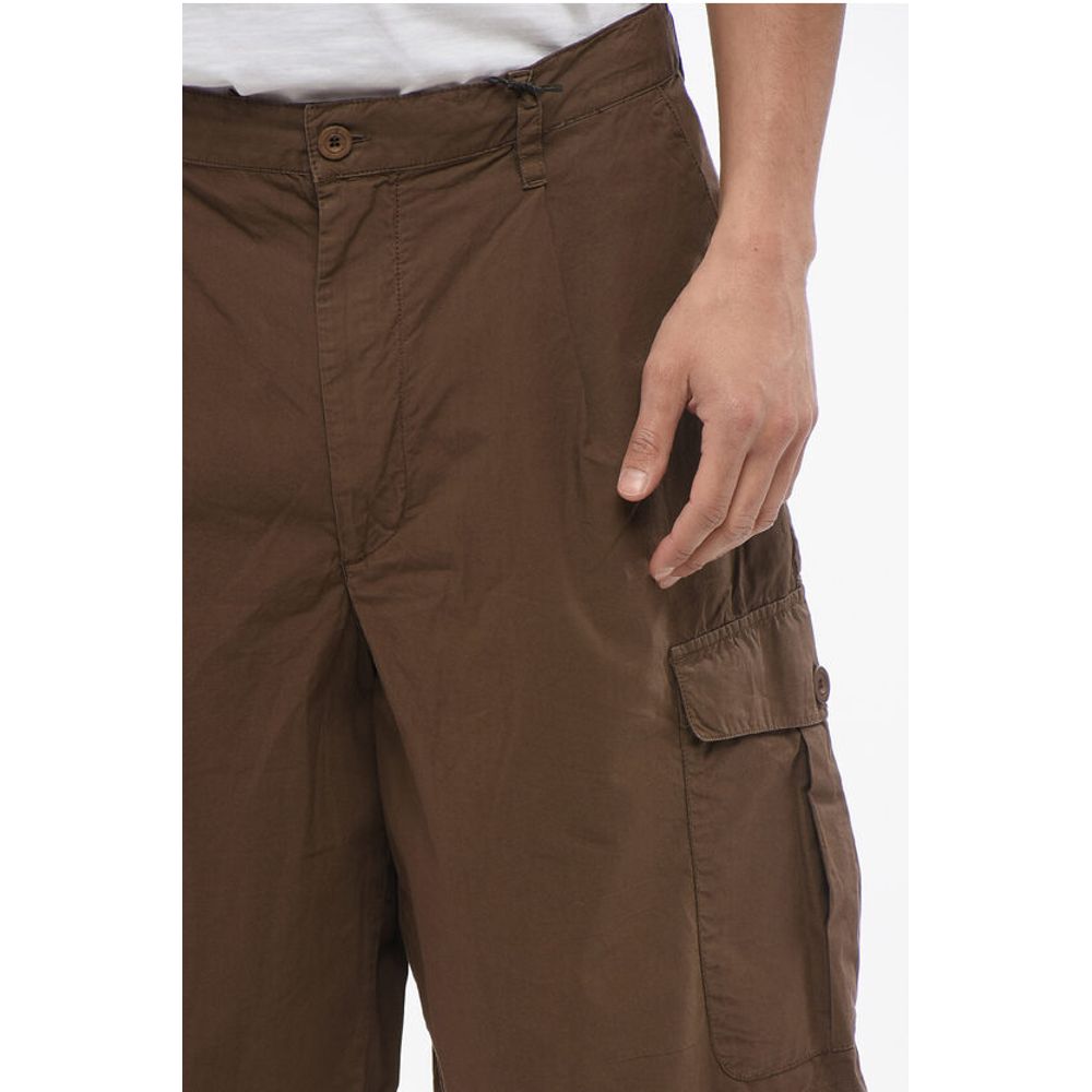 EMPORIO Single-pleated Cotton Cargo Shorts