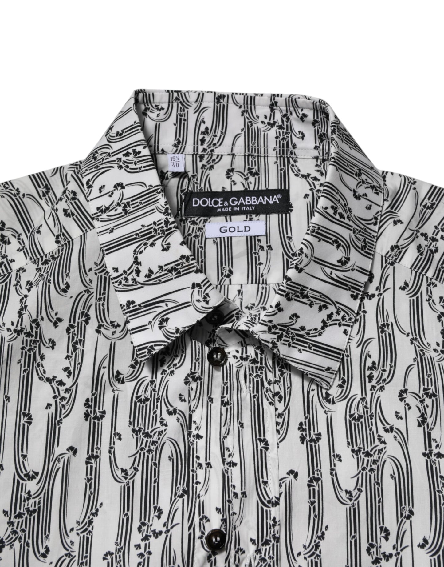 White Floral Print Casual Long Sleeves Shirt