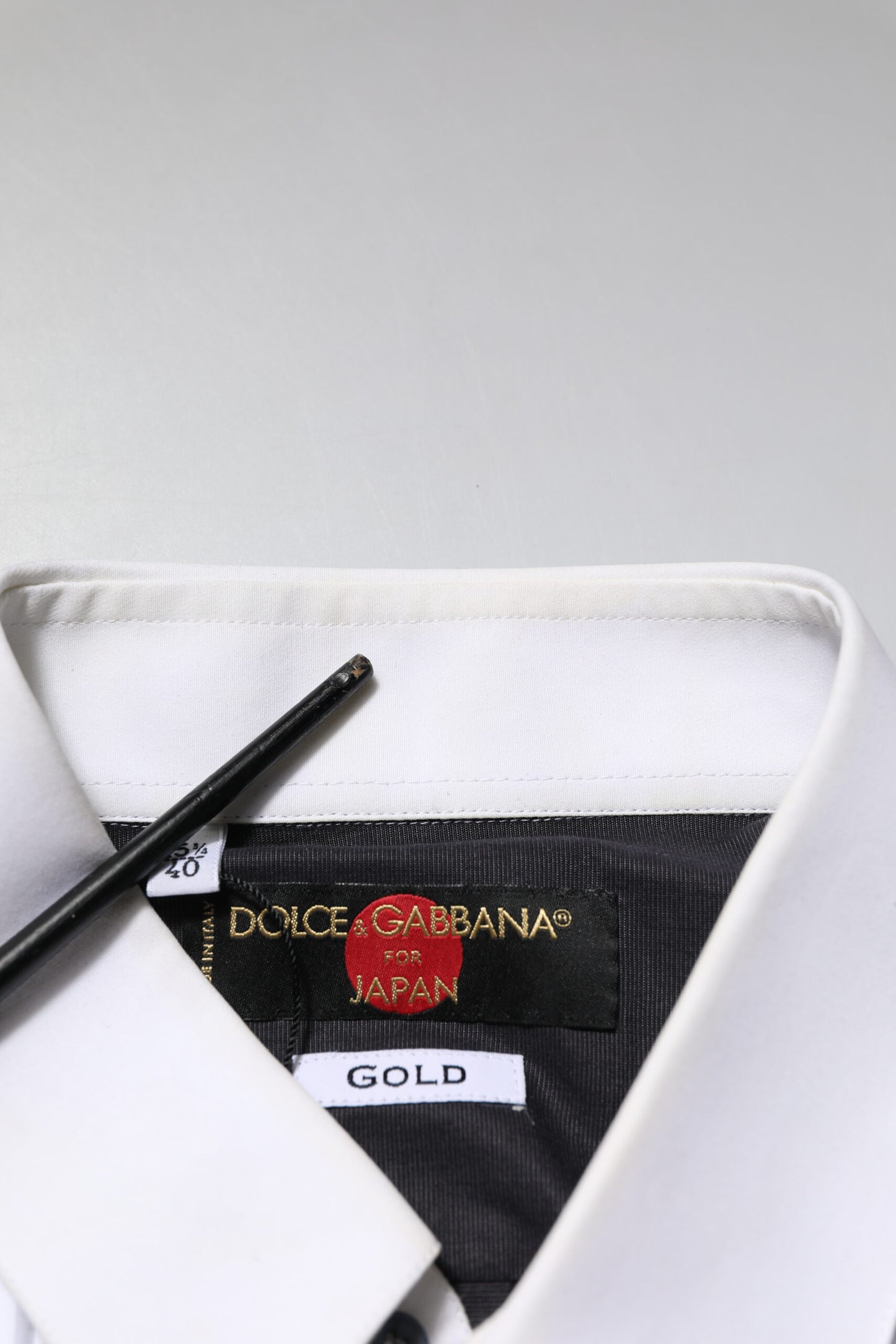 Black White GOLD Long Sleeves Formal Shirt