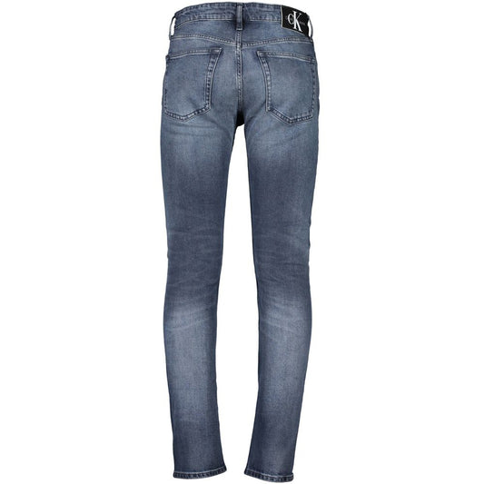 Blue Cotton Skinny Jeans