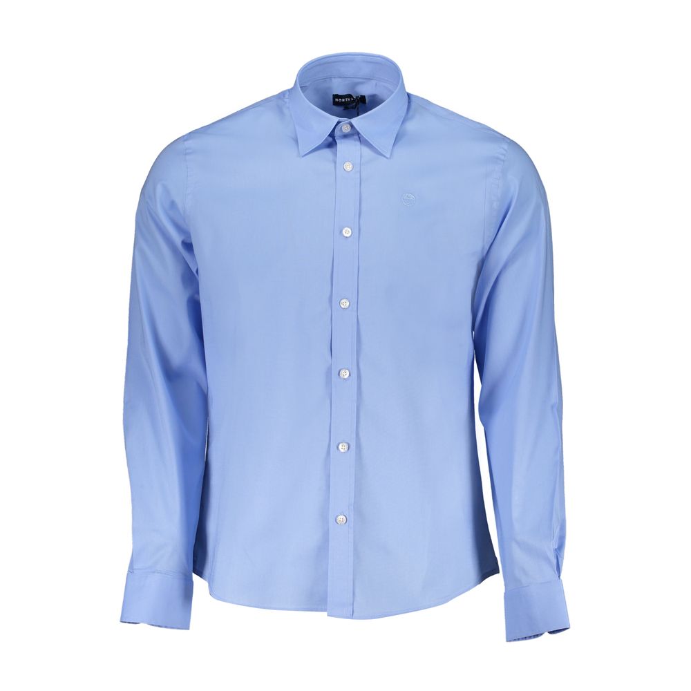 Light Blue Cotton Men Shirt