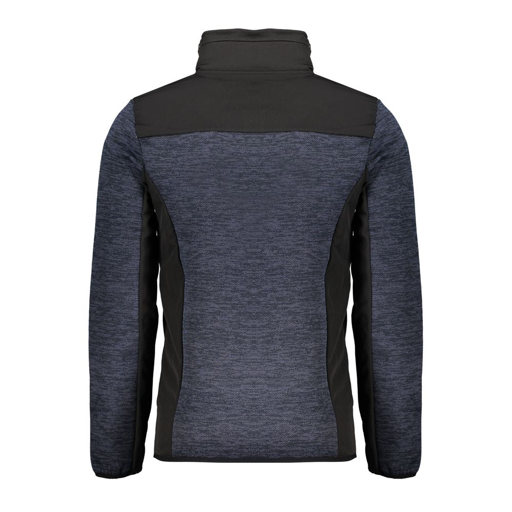 Blu Polyester Men's Jacket