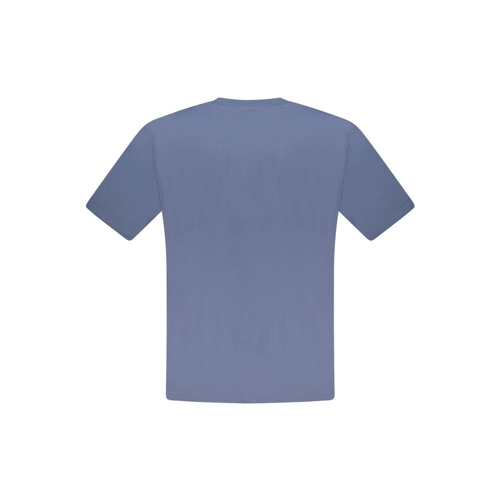 Blu Cotton Men T-Shirt