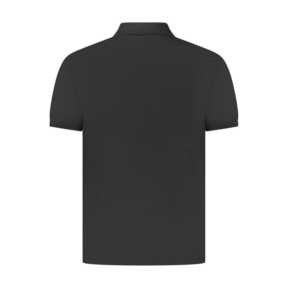 Black Cotton Polo Shirt