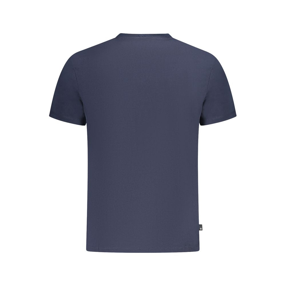 Blue Cotton Men T-Shirt
