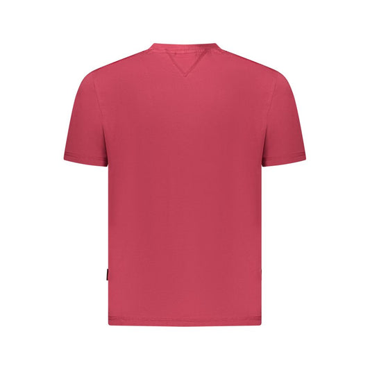 Red Cotton Men T-Shirt