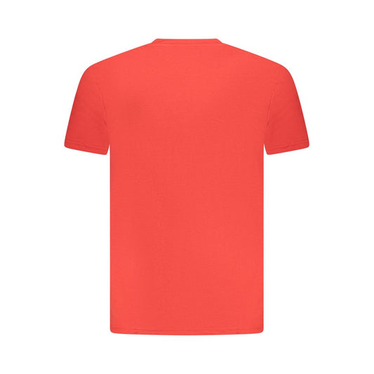 Red Cotton Men T-Shirt