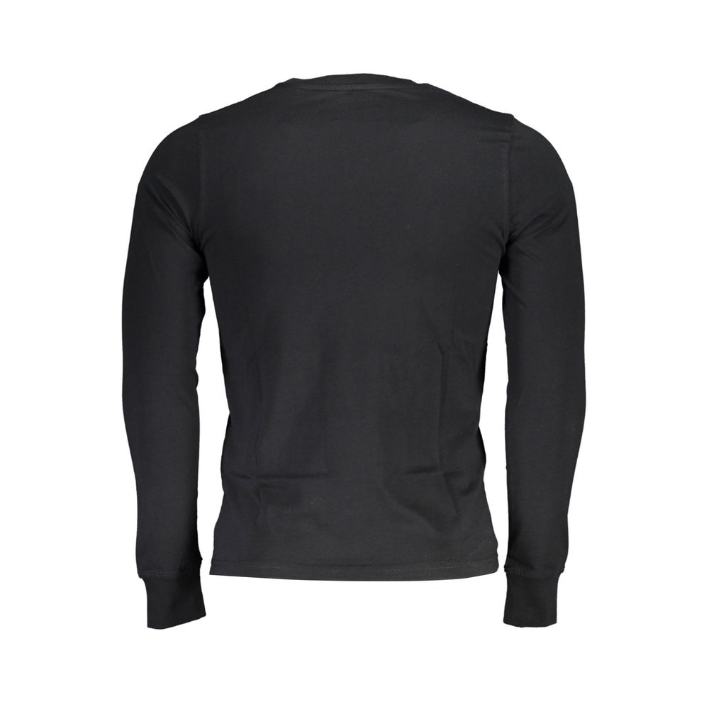 Black Cotton Men T-Shirt