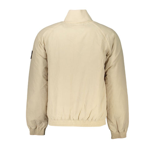 Beige Polyamide Bomber