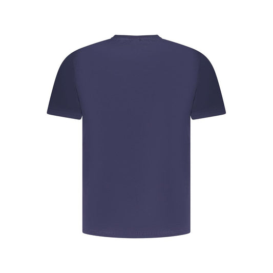 Blue Cotton Men T-Shirt