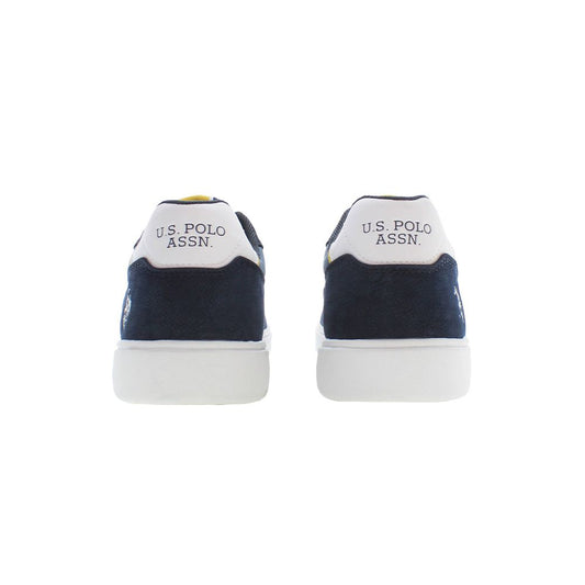 Blue Polyester Men's Sneaker