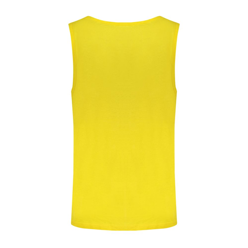 Yellow Cotton Men's Tank Top