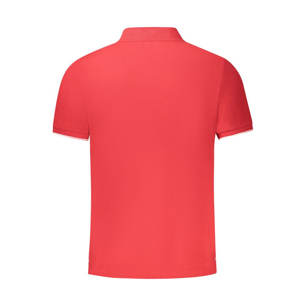 Red Cotton Men Polo